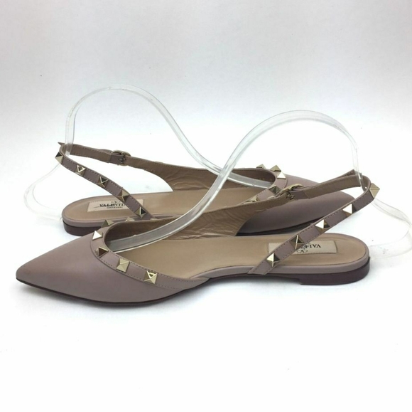 VALENTINO Rockstud Slingback sandals sz 7 - Picture 6 of 13
